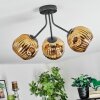 Ripoll Deckenleuchte Glas 15 cm Gold, 3-flammig