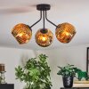 Ripoll Deckenleuchte Glas 15 cm Gold, 3-flammig