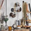 Ripoll Wandleuchte Glas 15 cm Gold, Schwarz, 3-flammig