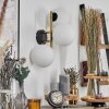 Gastor Wandleuchte Glas 15 cm Gold, Schwarz, 3-flammig