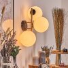 Gastor Wandleuchte Glas 15 cm Gold, Schwarz, 3-flammig