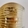 Ripoll Wandleuchte Glas 15 cm Gold, Schwarz, 3-flammig