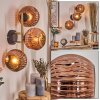 Ripoll Wandleuchte Glas 15 cm Gold, Schwarz, 3-flammig