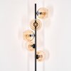 Koyoto Stehleuchte Glas 15 cm Bernsteinfarben, 5-flammig
