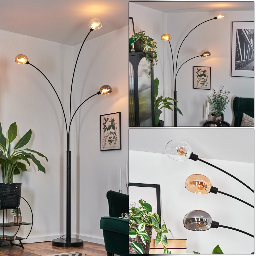 Nikkala Stehleuchte Schwarz, 3-flammig main product photo