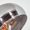Nikkala Stehleuchte Chrom, Schwarz, 5-flammig