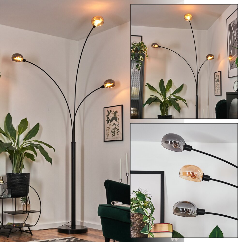 Nikkala Stehleuchte Schwarz, 3-flammig main product photo