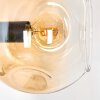 Ripoll Stehleuchte Glas 15 cm Bernsteinfarben, Klar, 5-flammig