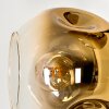 Ripoll Stehleuchte Glas 15 cm Gold, Klar, 5-flammig