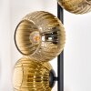 Koyoto Stehleuchte Glas 15 cm Gold, Klar, 5-flammig