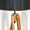 Soungou Stehleuchte 38 cm Naturfarben, Schwarz, 1-flammig