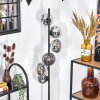 Gastor Stehleuchte Glas 15 cm Chrom, Klar, Rauchfarben, 6-flammig