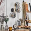 Ripoll Wandleuchte Glas 15 cm Gold, Schwarz, 3-flammig