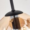 Gastor Deckenleuchte Glas 15 cm Bernsteinfarben, Klar, Rauchfarben, 9-flammig