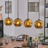 Ripoll Hängeleuchte Glas 20 cm Gold, 4-flammig