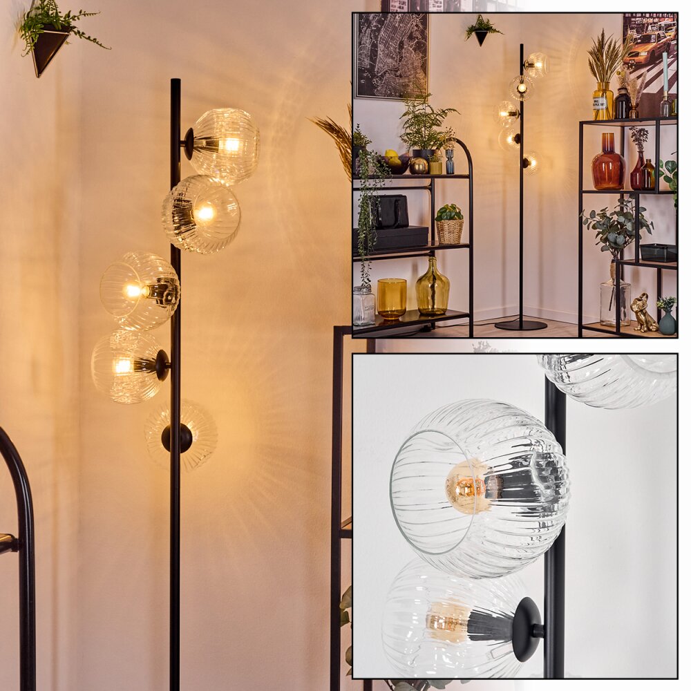 Ripoll Stehleuchte Glas 15 cm Klar, 5-flammig main product photo