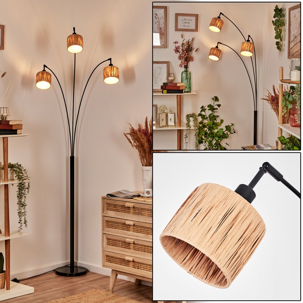 Granja Stehleuchte Schwarz, 3-flammig main product photo