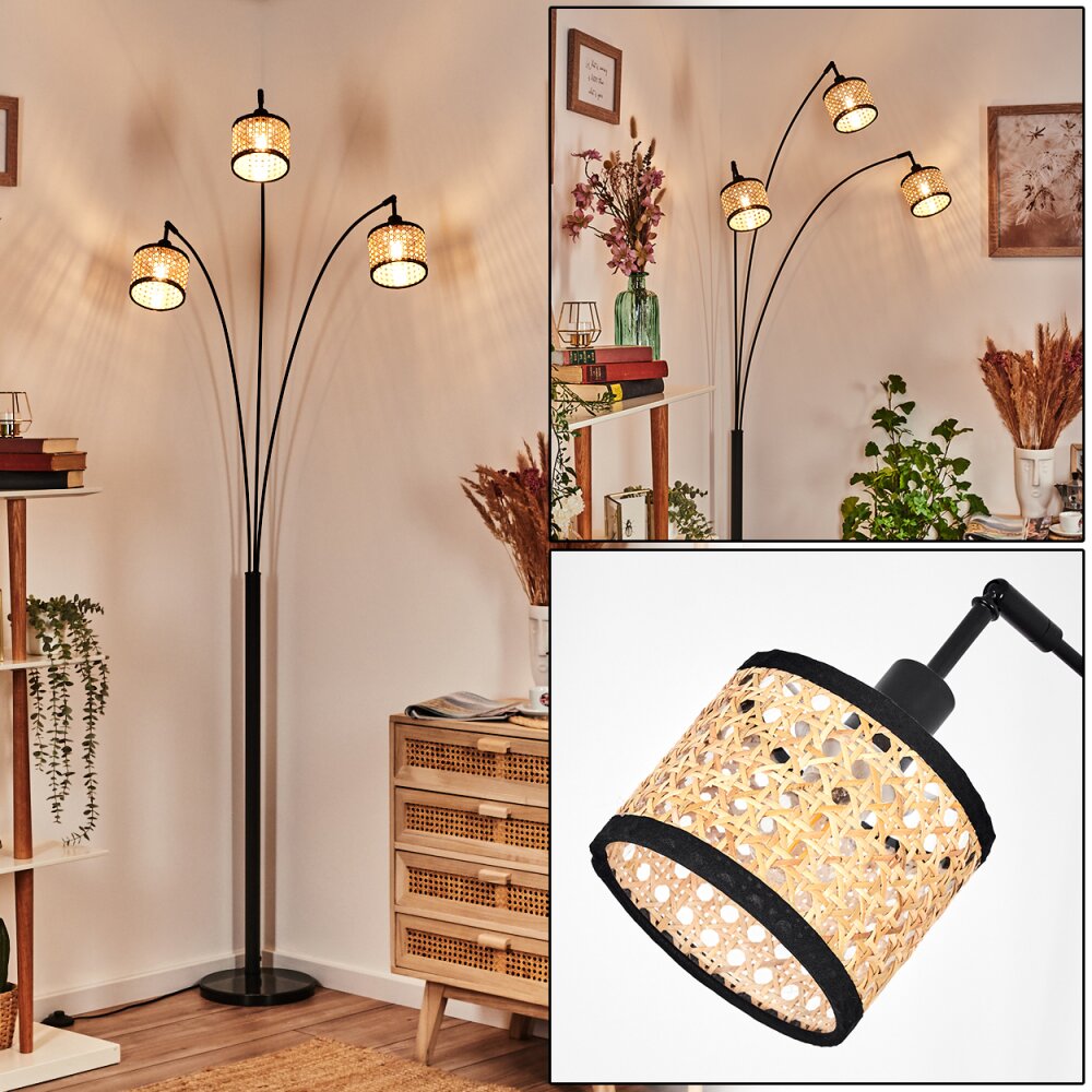 Ramila Stehleuchte Schwarz, 3-flammig main product photo