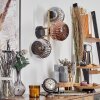 Ripoll Wandleuchte Glas 15 cm Gold, Schwarz, 3-flammig