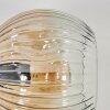 Ripoll Wandleuchte Glas 15 cm Gold, Schwarz, 3-flammig