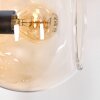 Koyoto Stehleuchte Glas 15 cm Bernsteinfarben, Klar, Rauchfarben, 5-flammig