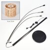 Cavaca Stehleuchte Chrom, Schwarz, 3-flammig