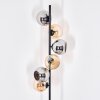 Koyoto Stehleuchte Glas 15 cm Bernsteinfarben, Chrom, Rauchfarben, 6-flammig