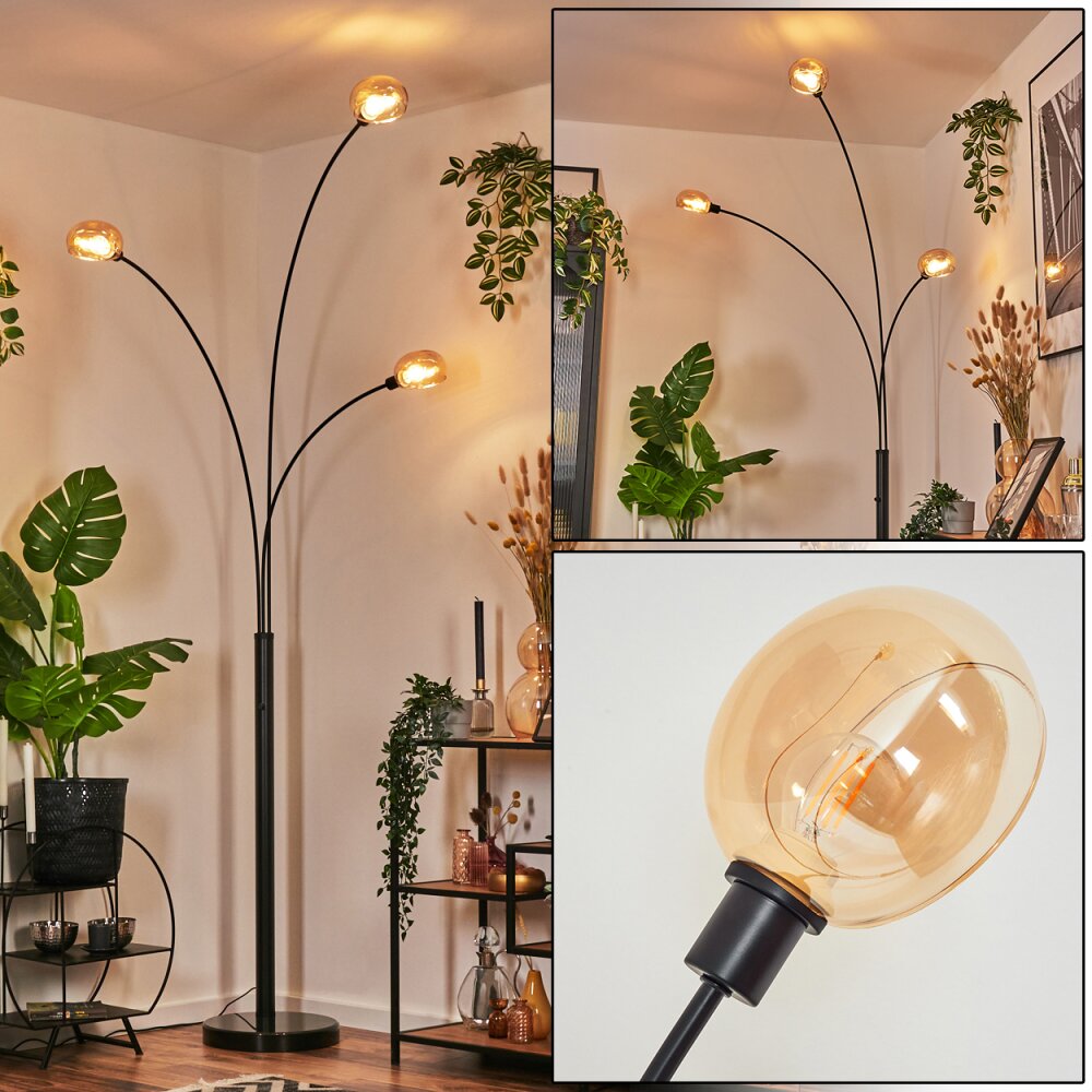 Nikkala Stehleuchte Schwarz, 3-flammig main product photo