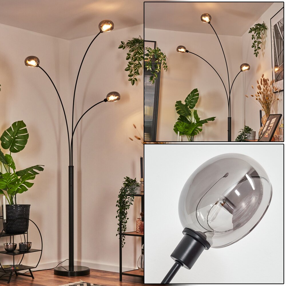 Nikkala Stehleuchte Schwarz, 3-flammig main product photo