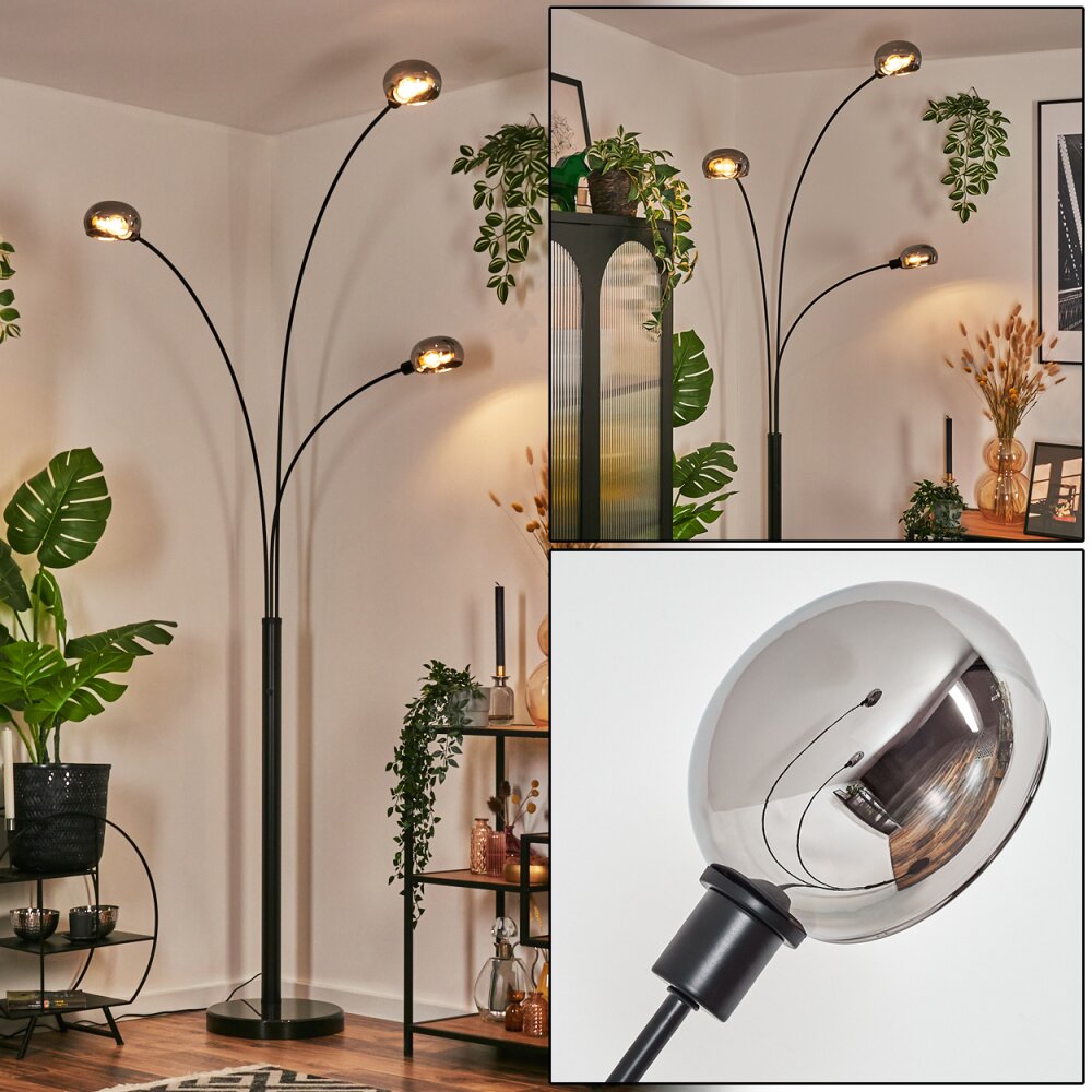 Nikkala Stehleuchte Schwarz, 3-flammig main product photo