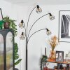 Yaak Stehleuchte Chrom, Schwarz, 5-flammig