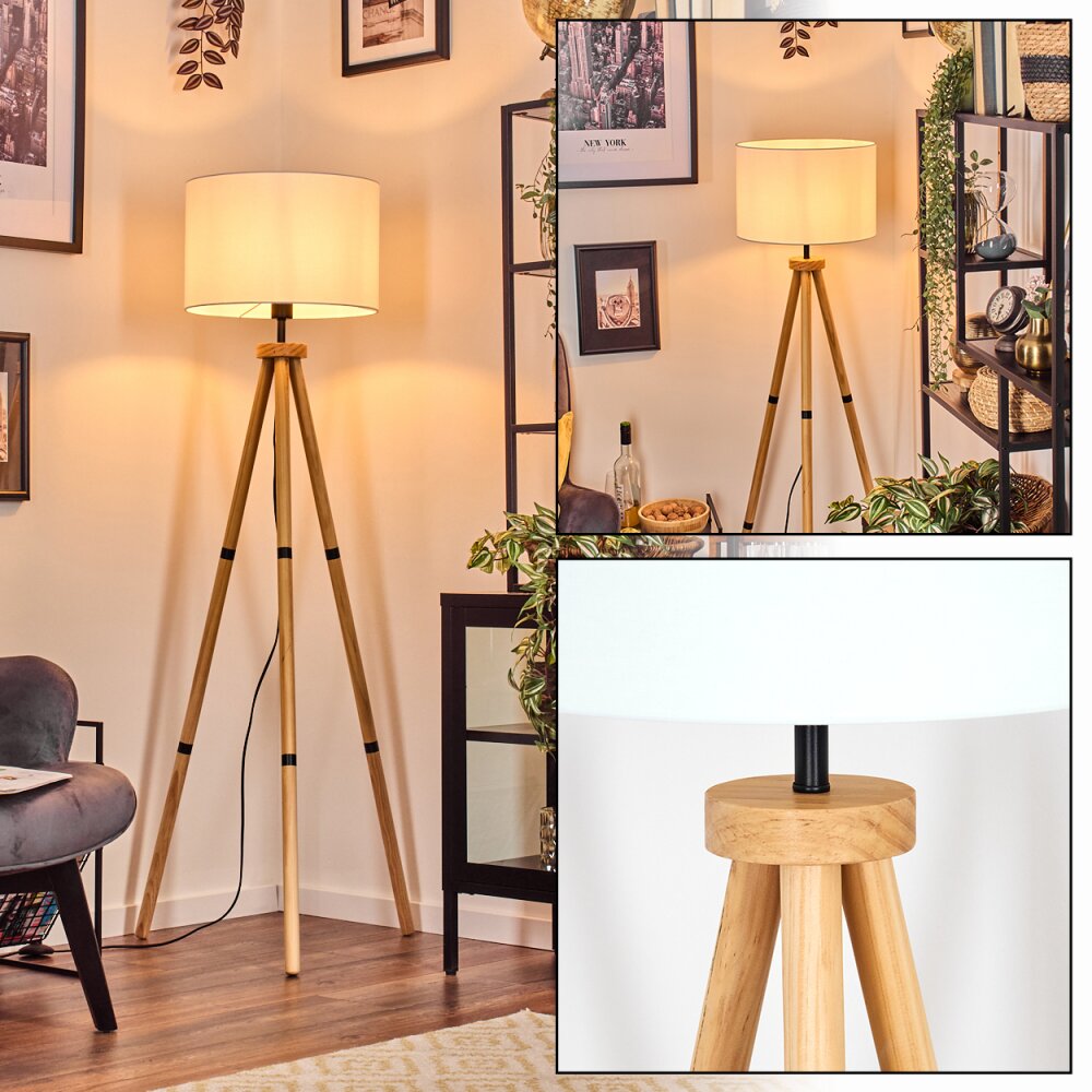 Soungou Stehleuchte 38 cm Naturfarben, Schwarz, 1-flammig main product photo