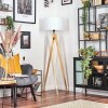 Soungou Stehleuchte 38 cm Naturfarben, Schwarz, 1-flammig