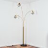 Yaak Stehleuchte Messing, Schwarz, 3-flammig