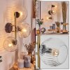Ripoll Wandleuchte Glas 15 cm Gold, Schwarz, 3-flammig