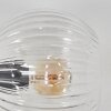 Ripoll Wandleuchte Glas 15 cm Gold, Schwarz, 3-flammig