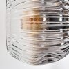 Ripoll Stehleuchte Glas 15 cm Chrom, Klar, Rauchfarben, 6-flammig