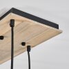 Koyoto Hängeleuchte Glas 25 cm Naturfarben, Schwarz, 8-flammig