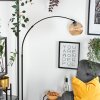 Koyoto Stehleuchte Glas 20 cm Schwarz, 1-flammig