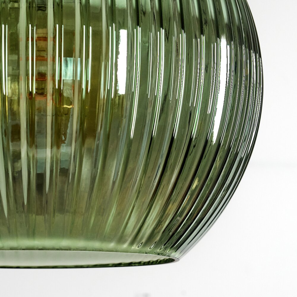 Koyoto Stehleuchte Glas 25 cm Schwarz, 1-flammig