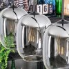 Apedo Hängeleuchte Glas 20 cm Klar, Rauchfarben, 4-flammig