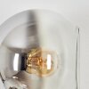 Koyoto Wandleuchte Glas 15 cm Gold, Schwarz, 3-flammig