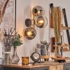 Koyoto Wandleuchte Glas 15 cm Gold, Schwarz, 3-flammig