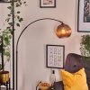 Koyoto Bogenlampe Glas 25 cm Schwarz, 1-flammig