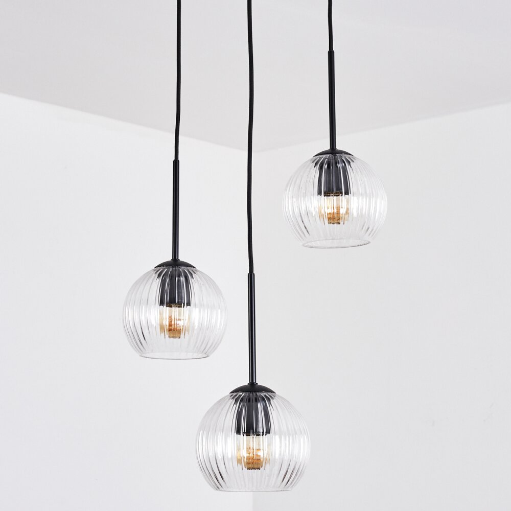 Koyoto Hängeleuchte Glas 15 cm Klar, 3-flammig