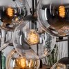 Gastor Hängeleuchte Glas 25 cm Bernsteinfarben, Klar, Rauchfarben, 8-flammig