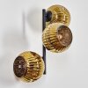 Ripoll Wandleuchte Glas 15 cm Gold, 3-flammig