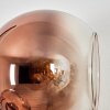 Koyoto Wandleuchte Glas 15 cm Klar, Kupferfarben, 3-flammig