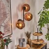 Ripoll Wandleuchte Glas 15 cm Kupferfarben, 3-flammig