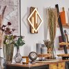 Ellekilde Wandleuchte LED Braun, Holzoptik, Schwarz, 1-flammig